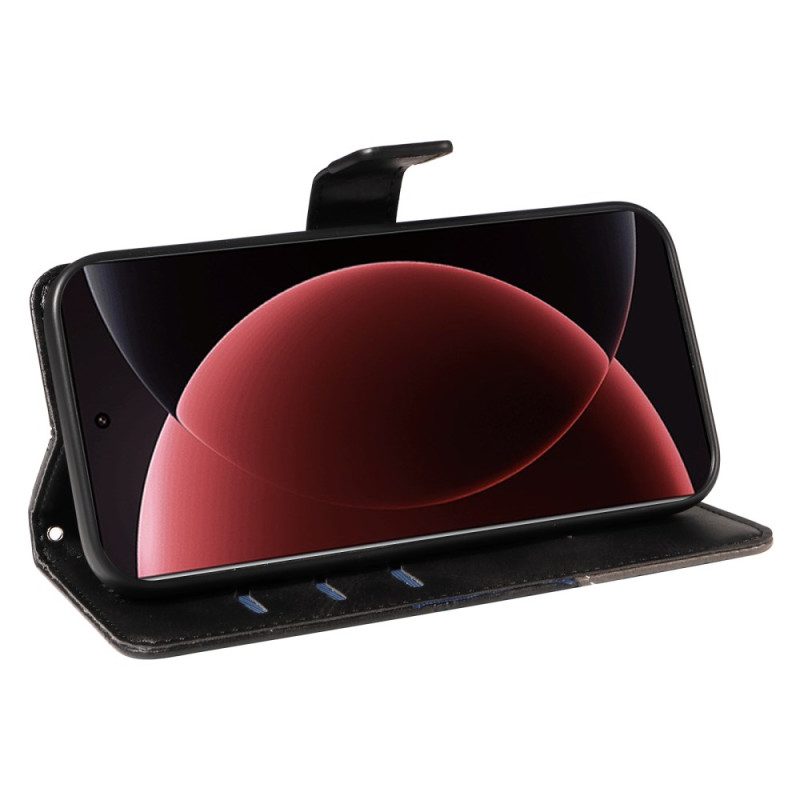 Lederhüllen Xiaomi 15 Ultra Geometrisches Design