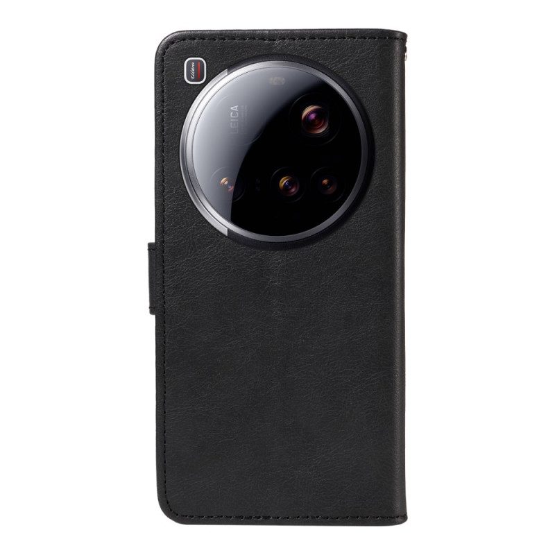 Lederhüllen Xiaomi 15 Ultra Glattes Kunstleder