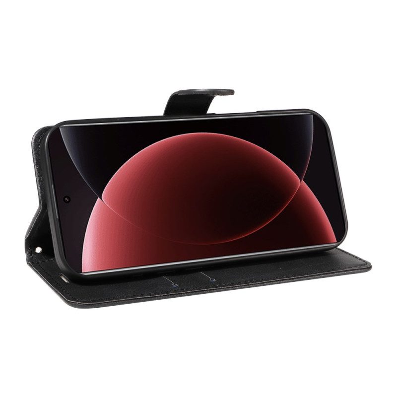 Lederhüllen Xiaomi 15 Ultra Glattes Kunstleder