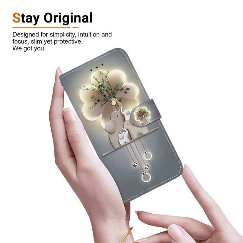 Lederhüllen Xiaomi 15 Ultra Handyhülle Elefantenmuster