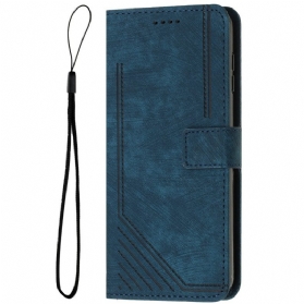 Lederhüllen Xiaomi 15 Ultra Handyhülle Linien-design