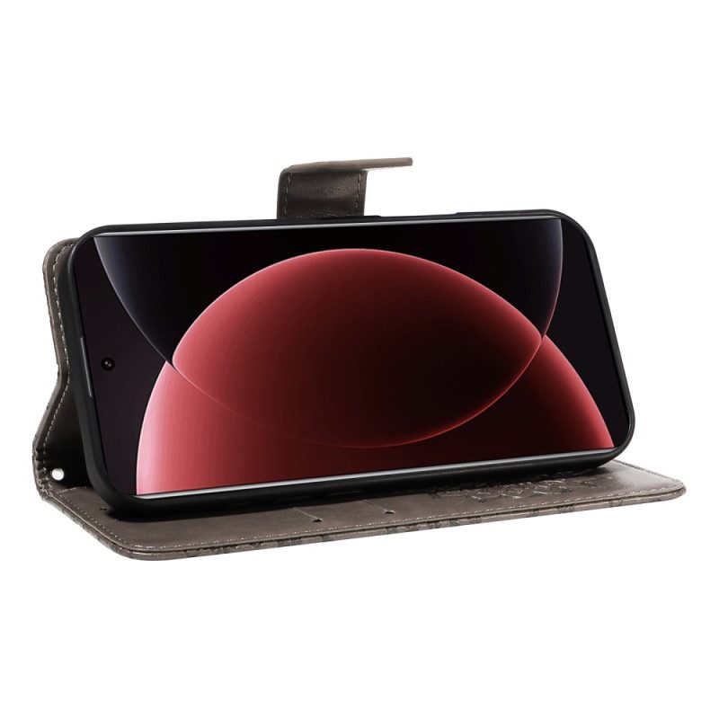 Lederhüllen Xiaomi 15 Ultra Handyhülle Sonnenblumenmuster