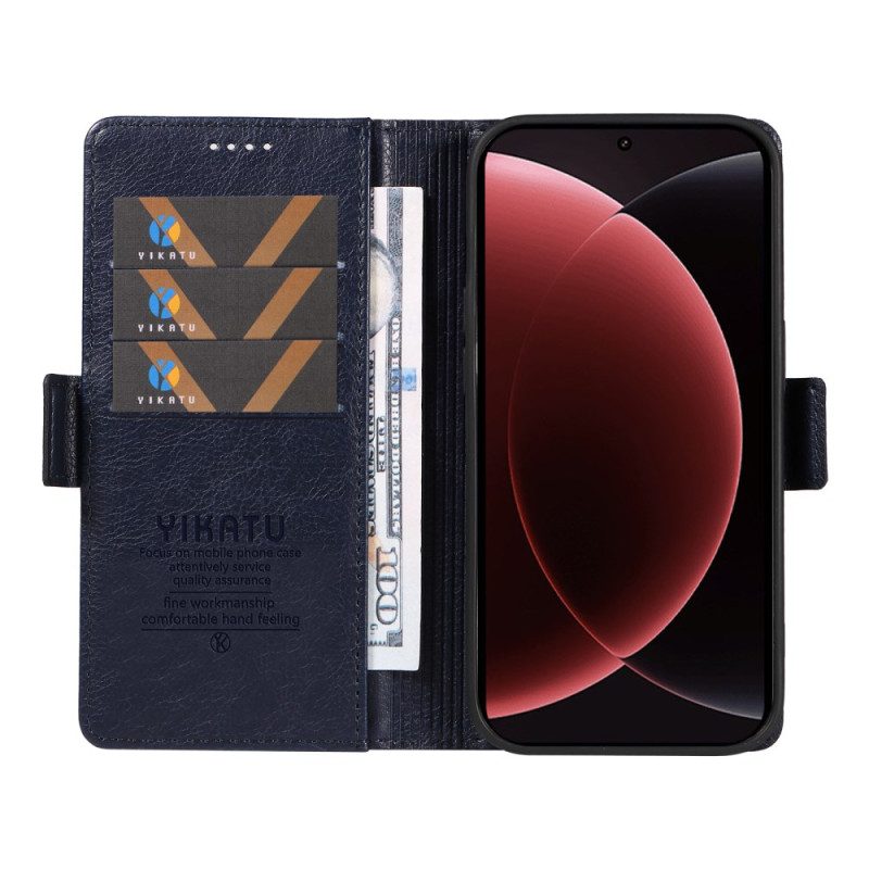 Lederhüllen Xiaomi 15 Ultra Handyhülle Ykatu Litschi-kunstleder