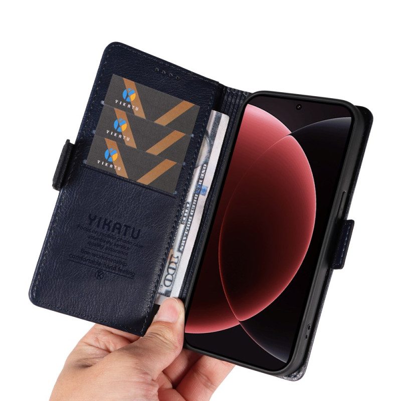 Lederhüllen Xiaomi 15 Ultra Handyhülle Ykatu Litschi-kunstleder