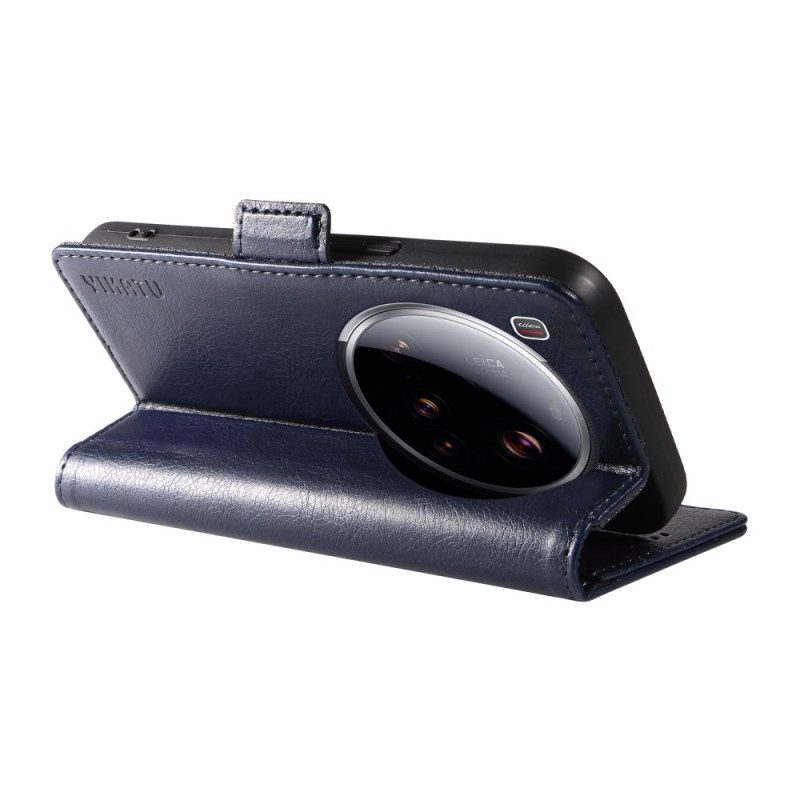 Lederhüllen Xiaomi 15 Ultra Handyhülle Ykatu Litschi-kunstleder