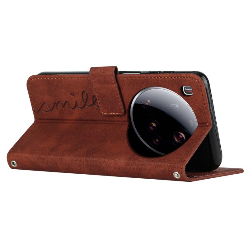 Lederhüllen Xiaomi 15 Ultra Lächeln-design