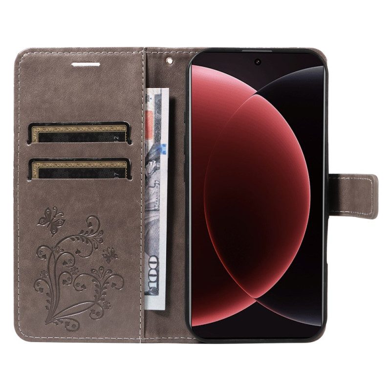 Lederhüllen Xiaomi 15 Ultra Riesige Schmetterlinge