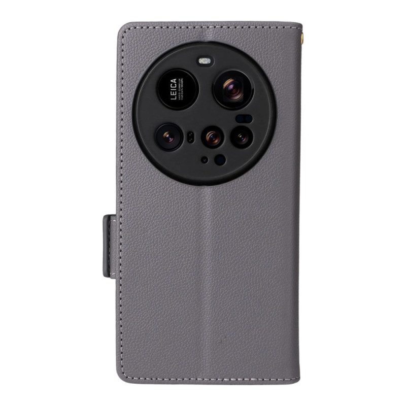 Lederhüllen Xiaomi 15 Ultra Strukturiertes Riemendesign