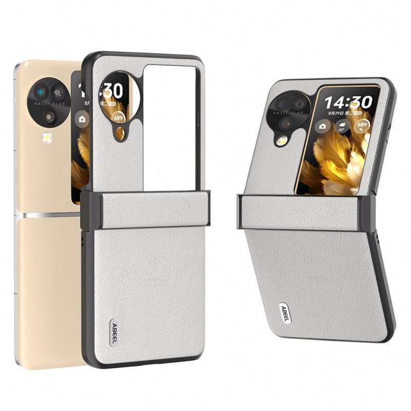 Hülle Für Oppo Find N3 Flip Strukturiertes Leder Abeel