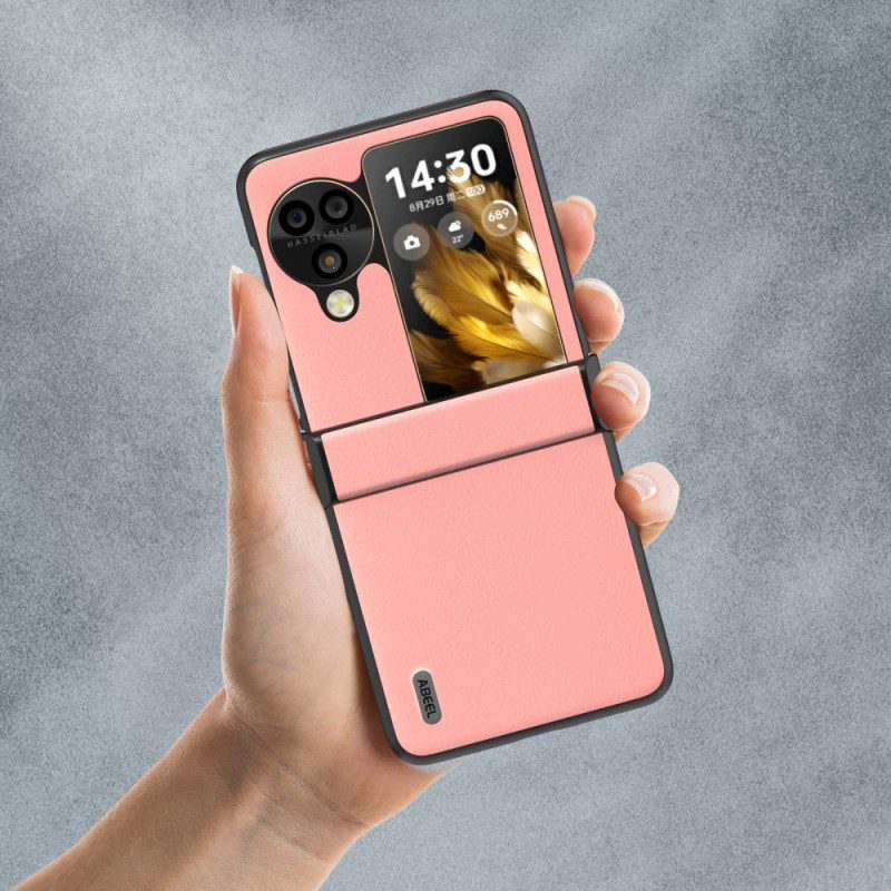 Hülle Für Oppo Find N3 Flip Strukturiertes Leder Abeel