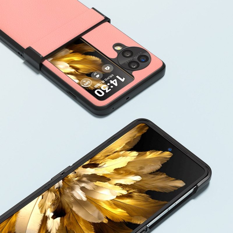 Hülle Für Oppo Find N3 Flip Strukturiertes Leder Abeel