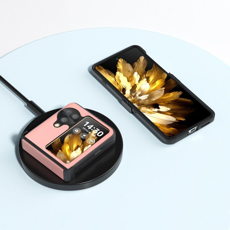Hülle Für Oppo Find N3 Flip Strukturiertes Leder Abeel