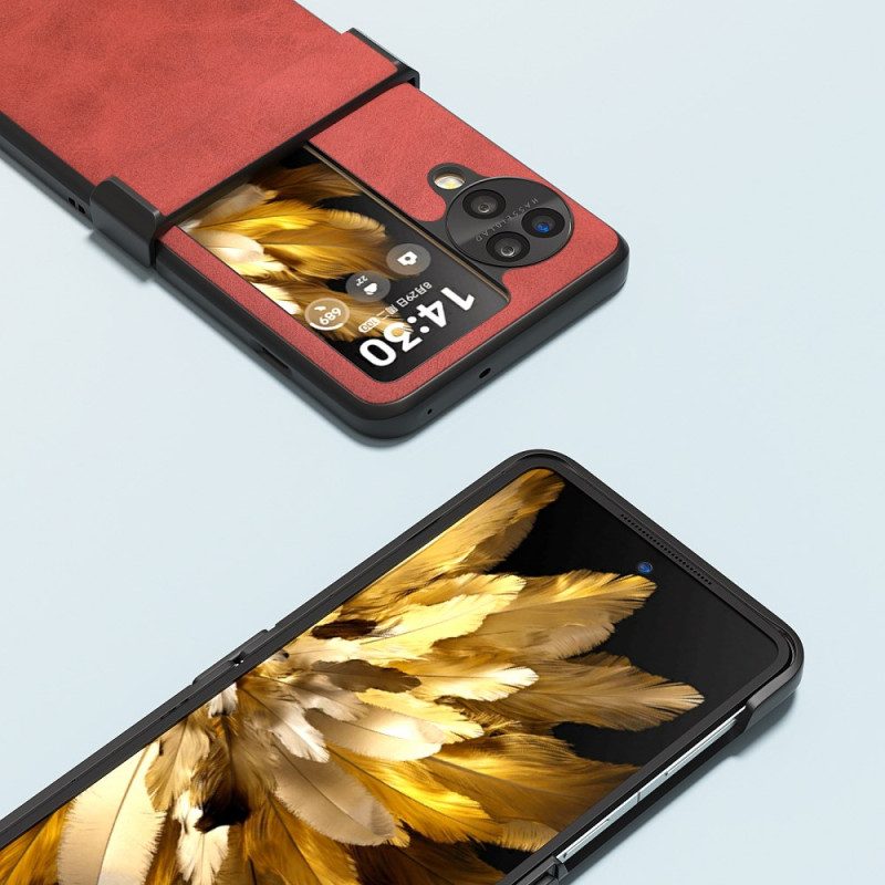 Hülle Oppo Find N3 Flip Abeel Ledereffekt