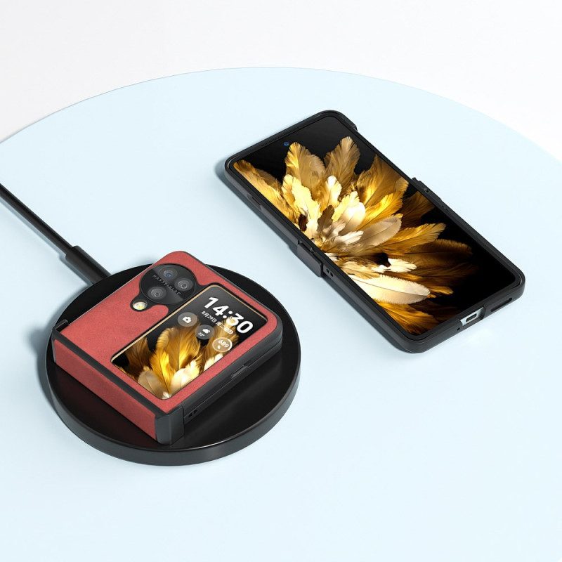 Hülle Oppo Find N3 Flip Abeel Ledereffekt