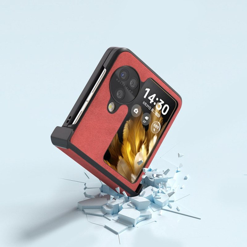 Hülle Oppo Find N3 Flip Abeel Ledereffekt