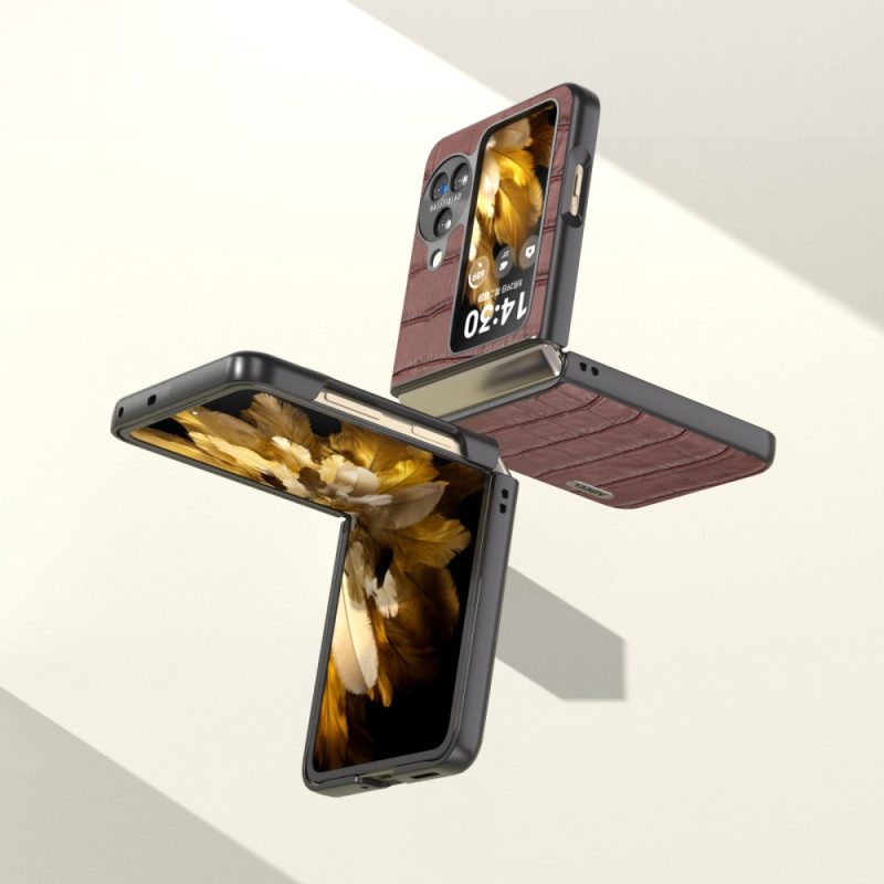 Hülle Oppo Find N3 Flip Handyhülle Krokodileffekt Abeel