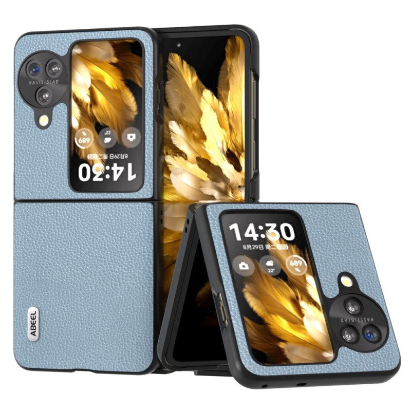 Hülle Oppo Find N3 Flip Handyhülle Litschi-kunstleder Abeel