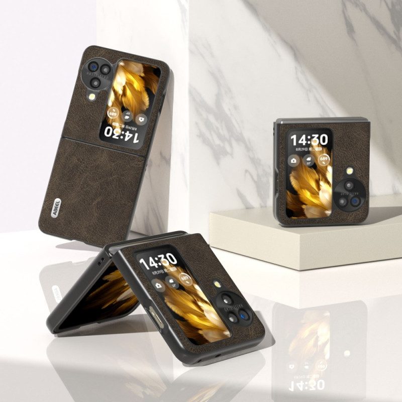 Hülle Oppo Find N3 Flip Ledereffekt Vintage Abeel