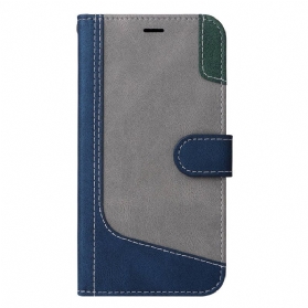 Flip Case Für Oppo Reno 8 Mit Kordel Dreifarbiges Armband