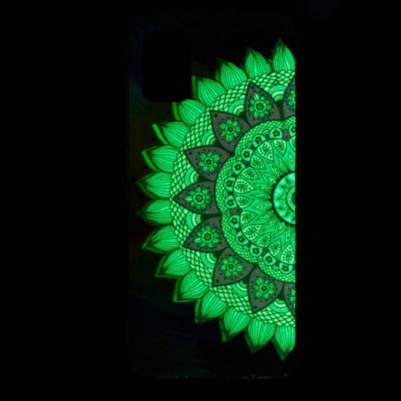Handyhülle Für Samsung Galaxy A32 Fluoreszierendes Buntes Mandala