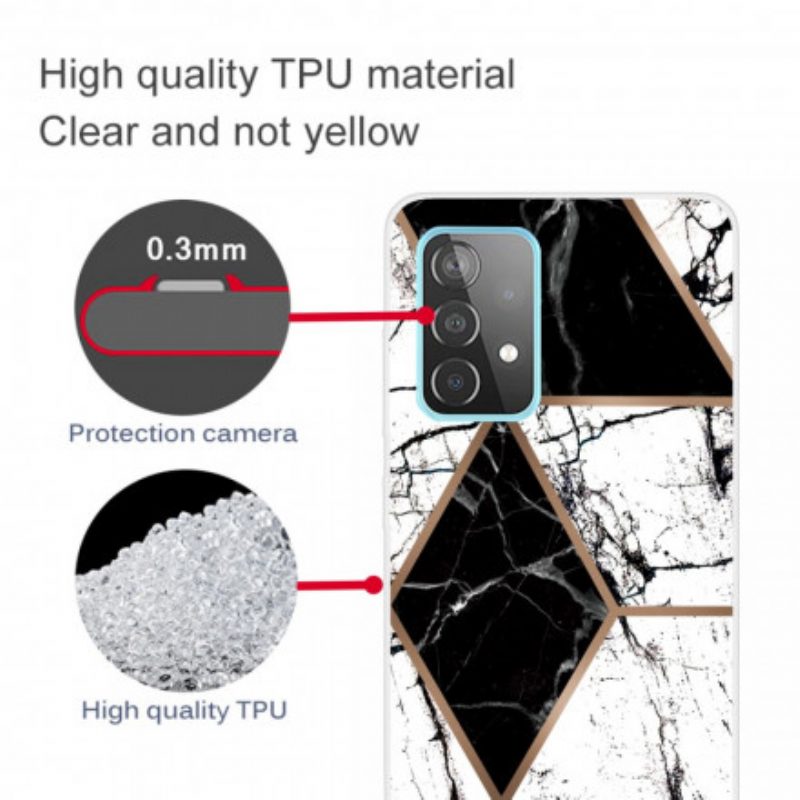 Hülle Für Samsung Galaxy A32 Variabler Geometrischer Marmor