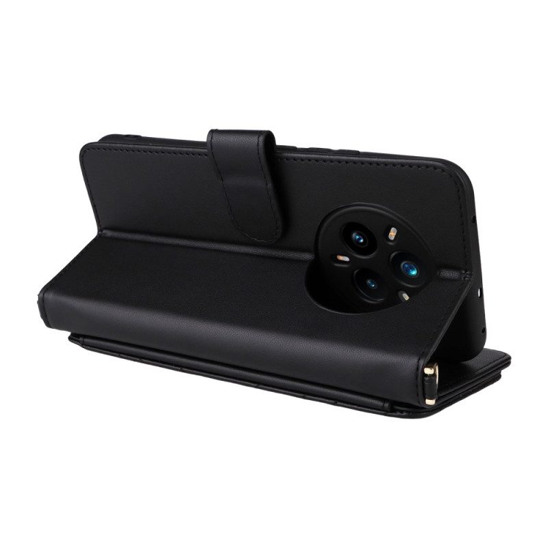 Lederhüllen Für Realme 14 Pro Plus 5g Premium Mit Schulterriemen Und Riemen