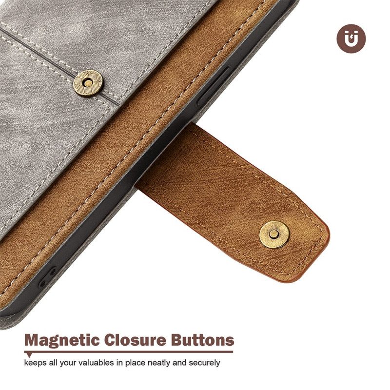Lederhüllen Für Realme 14 Pro Plus 5g Vintage-design Mit Rfid-schutz