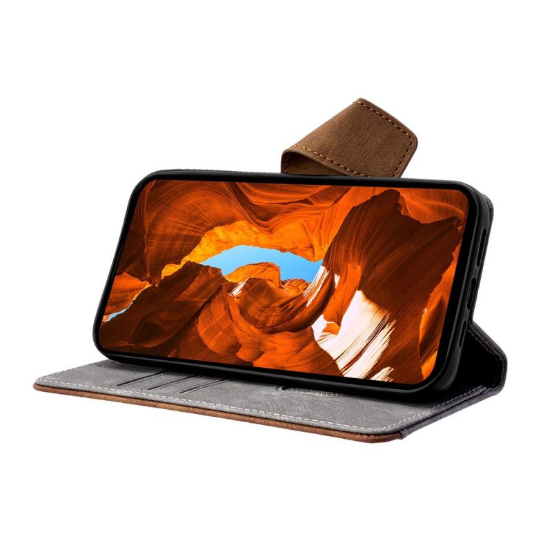 Lederhüllen Für Realme 14 Pro Plus 5g Vintage-design Mit Rfid-schutz