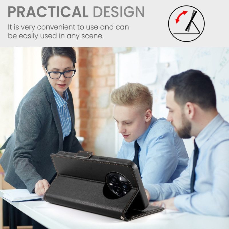 Lederhüllen Realme 14 Pro Plus 5g Drei Kartenfächer Und Halter