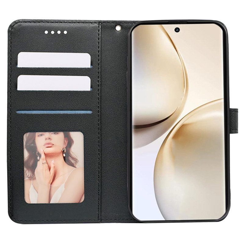 Lederhüllen Realme 14 Pro Plus 5g Handyhülle Armband Mit Kubischem Muster