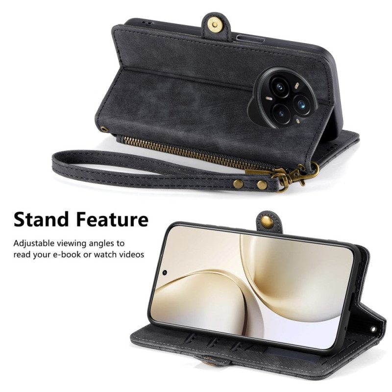 Lederhüllen Realme 14 Pro Plus 5g Handyhülle Geldbörse Mit Linienmuster