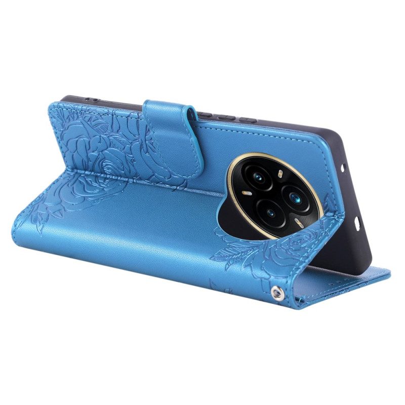 Lederhüllen Realme 14 Pro Plus 5g Handyhülle Spitzenmuster