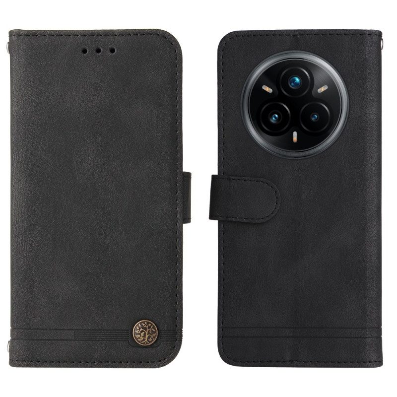 Lederhüllen Realme 14 Pro Plus 5g Handyhülle Vintage-effekt Mit Niete