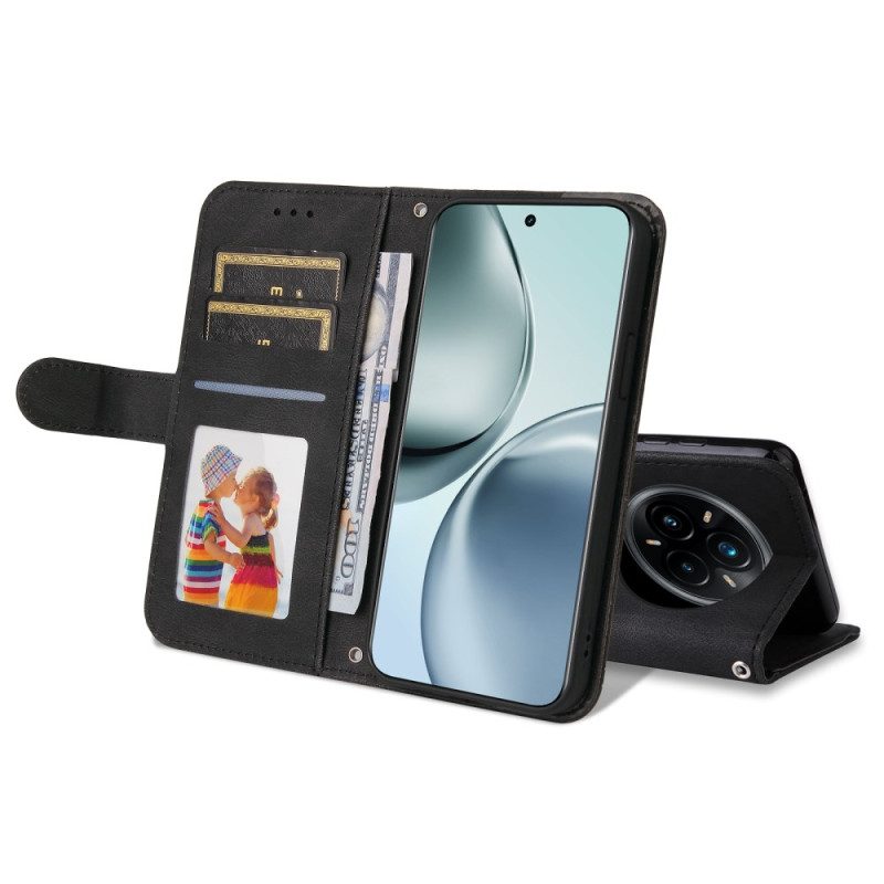 Lederhüllen Realme 14 Pro Plus 5g Handyhülle Vintage-effekt Mit Niete