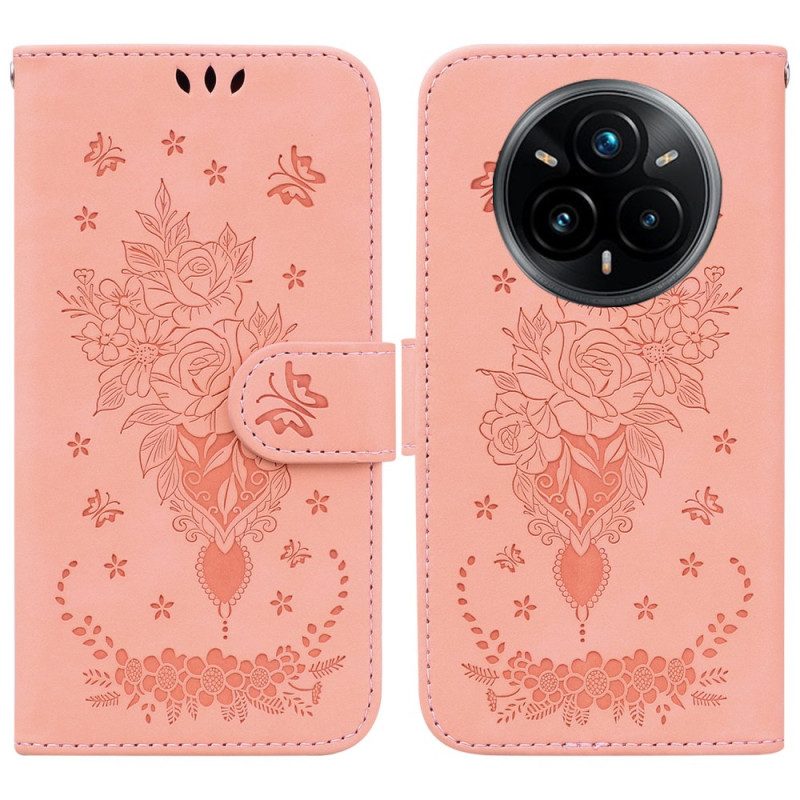 Lederhüllen Realme 14 Pro Plus 5g Rosen