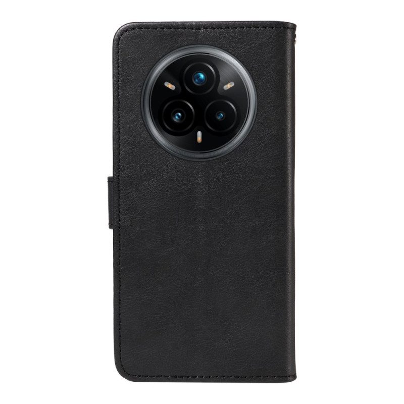 Lederhüllen Realme 14 Pro Plus 5g Schlichtes Kunstleder-armband