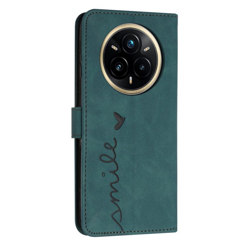 Lederhüllen Realme 14 Pro Plus 5g Smiley Und Herz