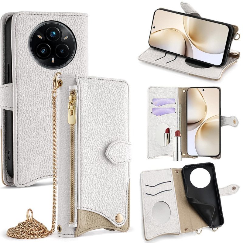 Lederhüllen Realme 14 Pro Plus 5g Spiegel Und Kette