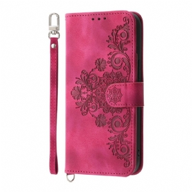 Lederhüllen Realme 14 Pro Plus 5g Wildlederoptik Mit Spitze Riemen Und Schulterriemen