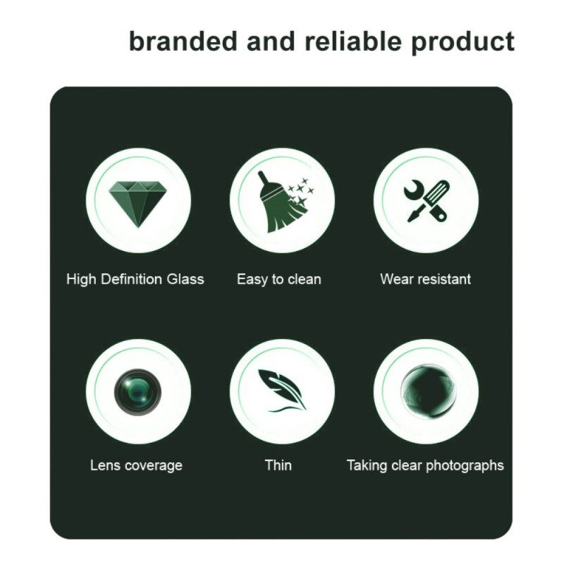 Linsenschutz Aus Gehärtetem Glas Für Realme 14 Pro Plus 5g (schwarze Version)
