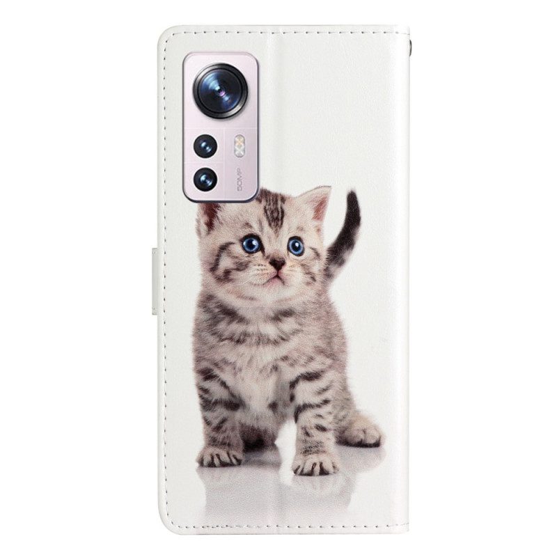 Flip Case Für Xiaomi 12 Lite Mit Kordel Riemchenkätzchen