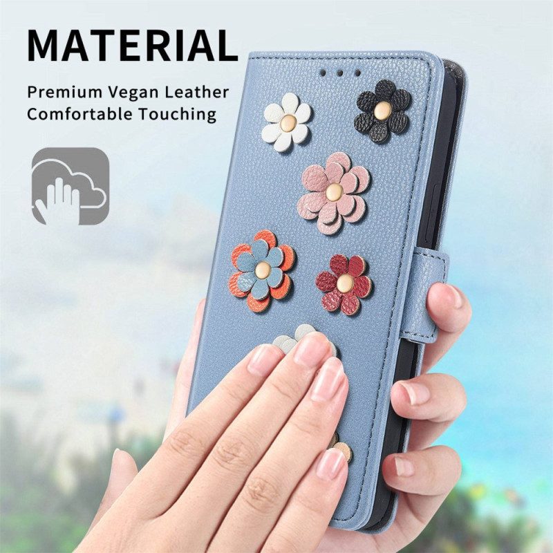 Lederhüllen Für Xiaomi 12 Lite 3d-blumen