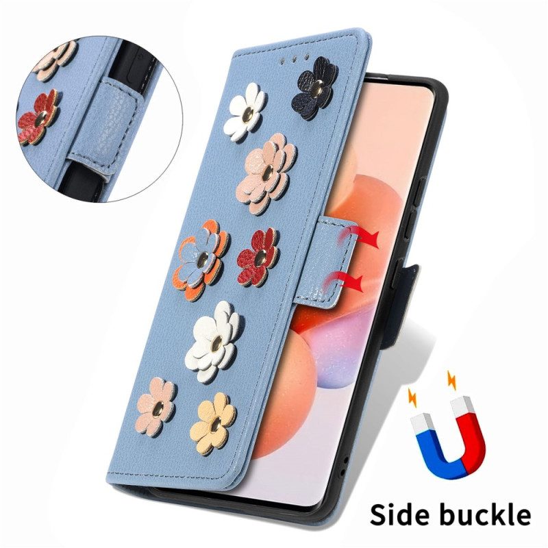 Lederhüllen Für Xiaomi 12 Lite 3d-blumen