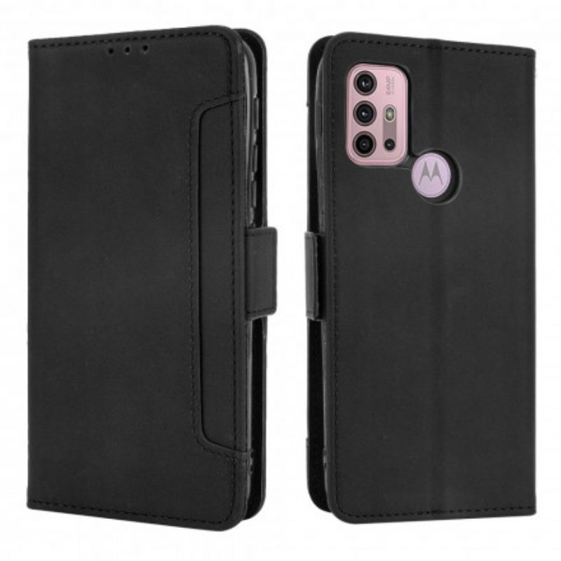 Flip Case Für Moto G30 / G10 Multi-card Premier Class