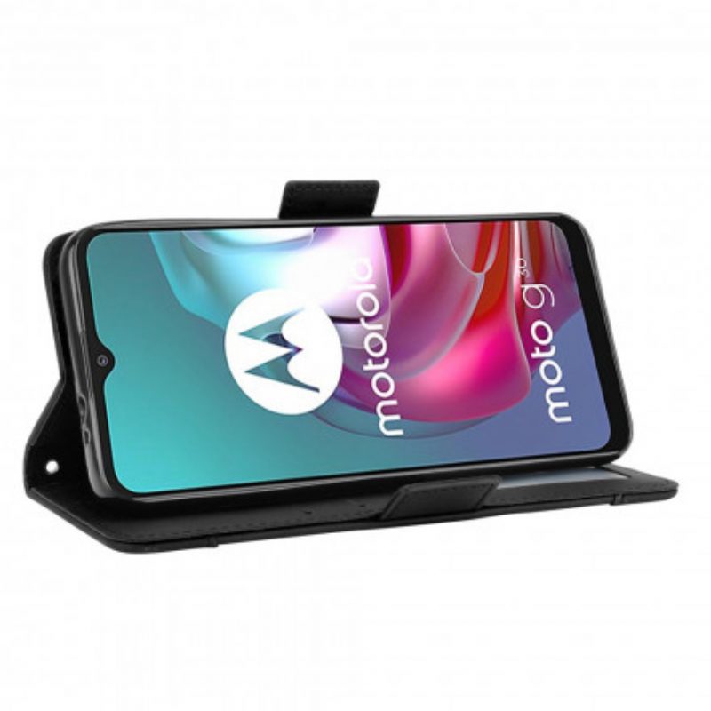 Flip Case Für Moto G30 / G10 Multi-card Premier Class