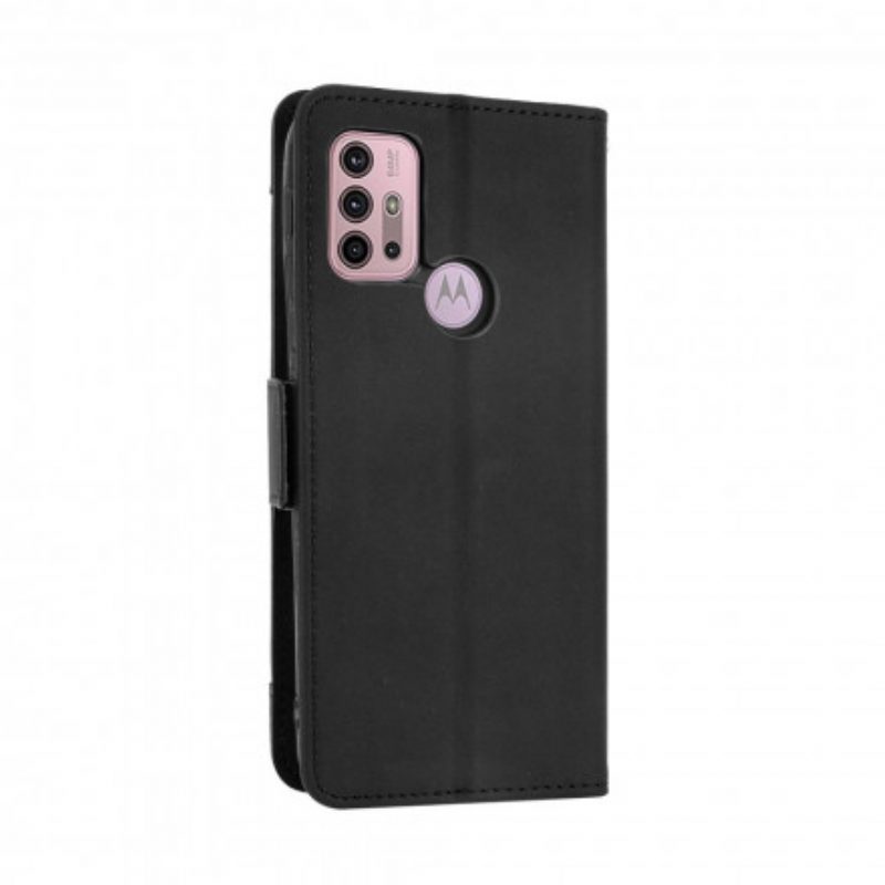Flip Case Für Moto G30 / G10 Multi-card Premier Class