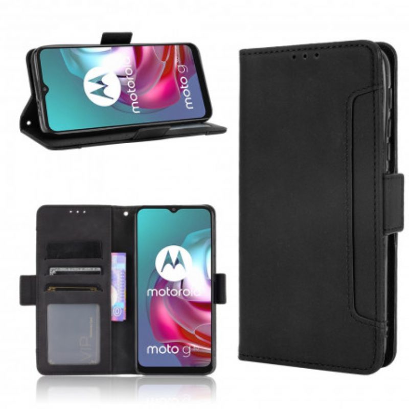 Flip Case Für Moto G30 / G10 Multi-card Premier Class