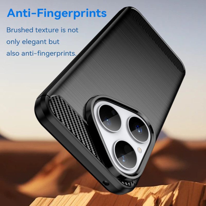 Hülle Für Huawei Pura 80 Gebürstete Kohlefaser