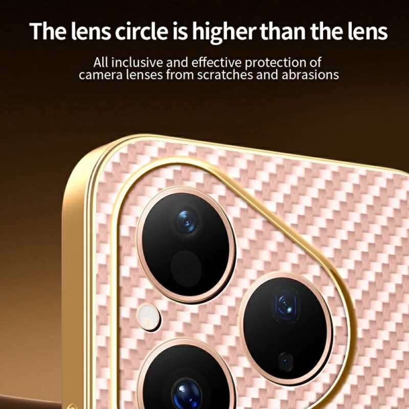 Hülle Huawei Pura 80 Carbonfaser-textur