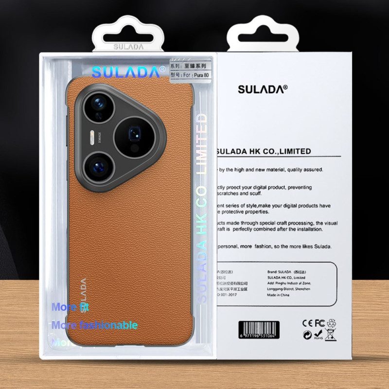 Hülle Huawei Pura 80 Handyhülle Sulada Leder